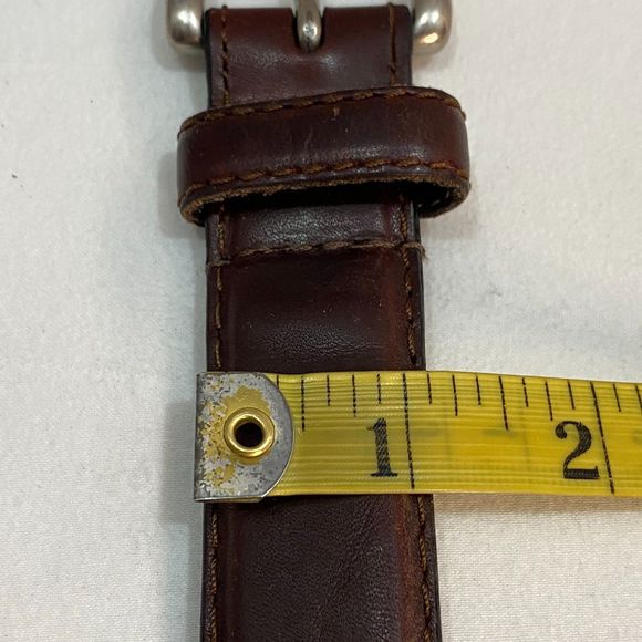 Mens Distressed Belt 40 Waist Brown Oiled And Tanned Cowhide - Picture 11 of 11